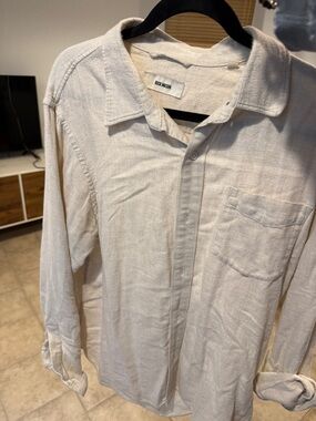 Buck Mason Button-Down Shirt in Light Cream